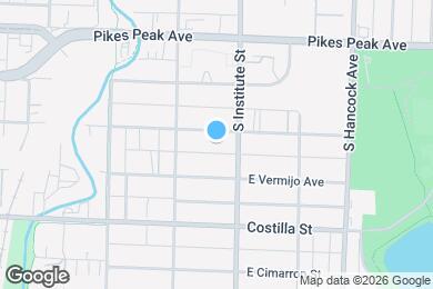 Map image of the property - 845 E Cucharras St