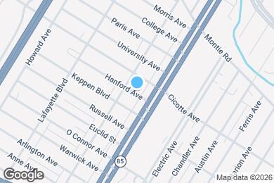 Map image of the property - 1312 Hanford Ave