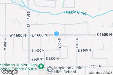 Map image of the property - 394 E 1600 N