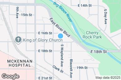 Map image of the property - 1426 E 17th St