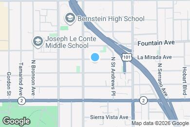 Map image of the property - 5646 La Mirada Ave