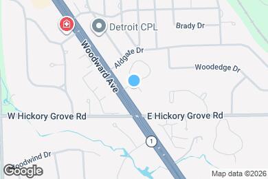 Map image of the property - 42160 Woodward Ave