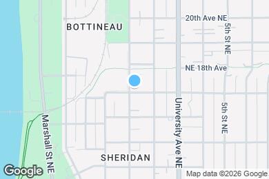 Map image of the property - 1701 NE 2nd St