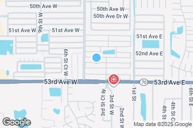Map image of the property - 316 52nd Ave Dr W