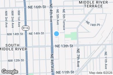Map image of the property - 1329 NE 5th Ave