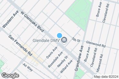 Map image of the property - Furnished Studio - Glendale