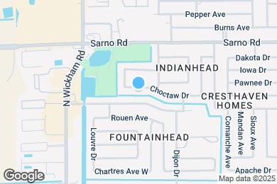 Map image of the property - 2781 Choctaw Dr