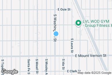 Map image of the property - 1852 S Washington Ave