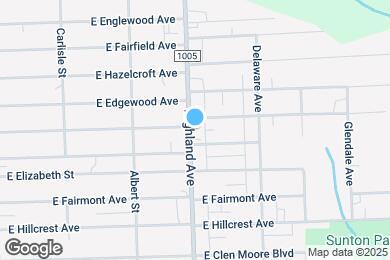 Map image of the property - 2208 Highland Ave