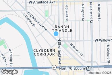 Map image of the property - 1815 N Clybourn Ave