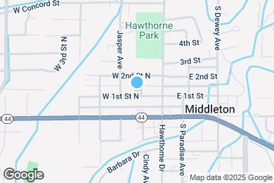 Map image of the property - 107 N 1st Ave W