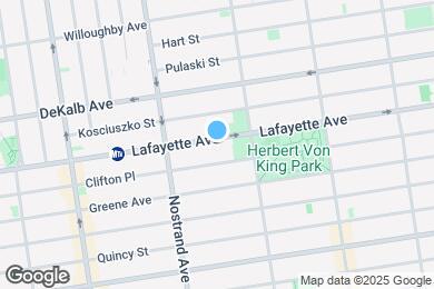 Map image of the property - 640 Lafayette Ave