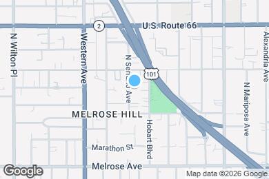 Map image of the property - 940 1/2 N Serrano Ave