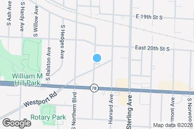 Map image of the property - 2021 S Harris Ave