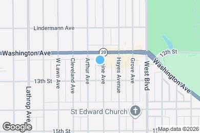 Map image of the property - 1226 Blaine Ave