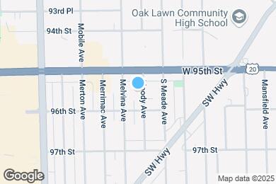 Map image of the property - 9530 Moody Ave