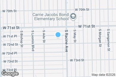 Map image of the property - 1233 W 71st Pl