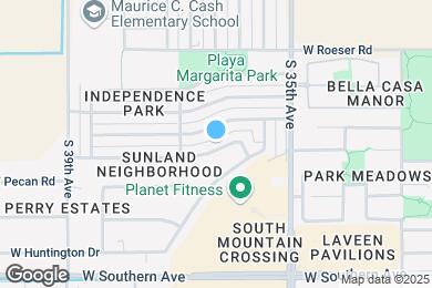Map image of the property - 3622 W Sunland Ave