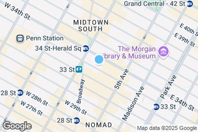 Map image of the property - 35 W 33rd St