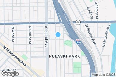 Map image of the property - 1501 N Bosworth Ave