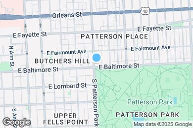 Map image of the property - 2302 E Baltimore St