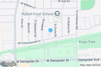 Map image of the property - 1421 Redwood Dr