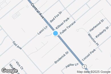 Map image of the property - 1692 Central Ave