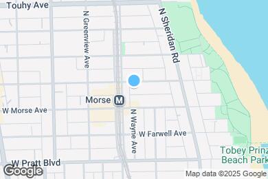 Map image of the property - 1337 W Lunt Ave