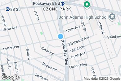 Map image of the property - 132-04 Cross Bay Blvd