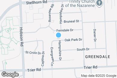 Map image of the property - 3627 Oak Park Dr