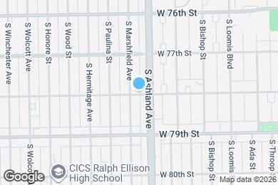 Map image of the property - 1615 W 78th St