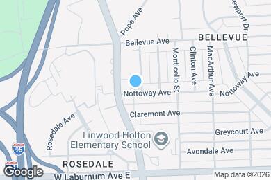 Map image of the property - 1628 Nottoway Ave