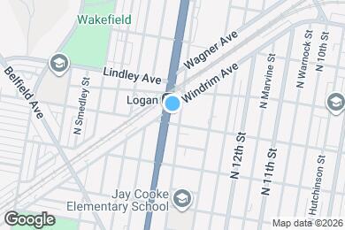 Map image of the property - 5011 N Broad St