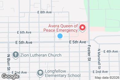 Map image of the property - 1012 E 5th Ave