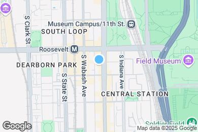 Map image of the property - 1240 S Michigan Ave