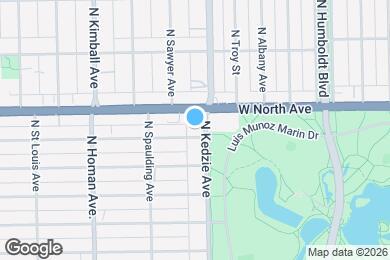 Map image of the property - 1536 N Kedzie Ave