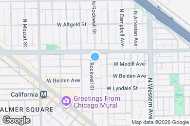 Map image of the property - 2335 N Rockwell St