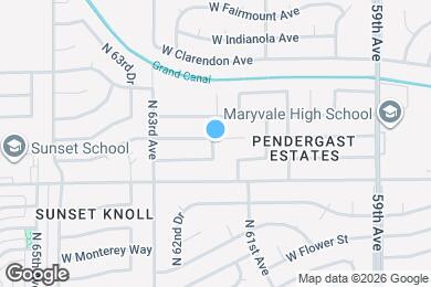 Map image of the property - 3527 N 61st Dr