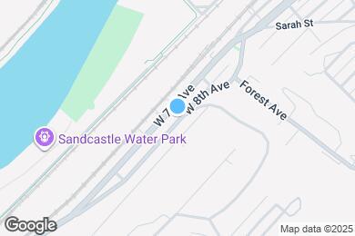 Map image of the property - 535 W 8th Ave