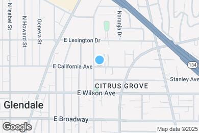 Map image of the property - 1117 E California Ave