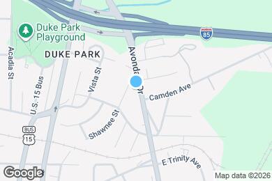 Map image of the property - 1709 Avondale Dr