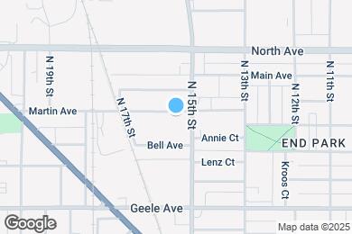 Map image of the property - 1517 Martin Ave