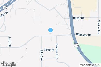 Map image of the property - 1105 Windstar St