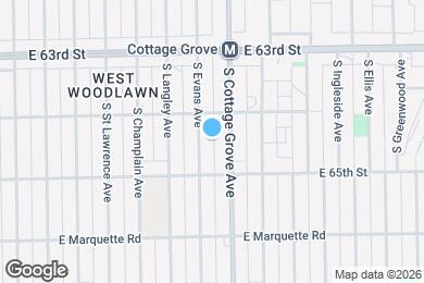 Map image of the property - 6423 S Evans Ave