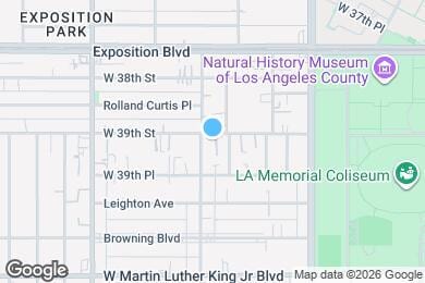 Map image of the property - 1130 1/2 West 39th Street