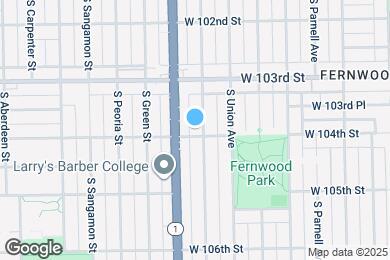 Map image of the property - 10358 S Emerald Ave