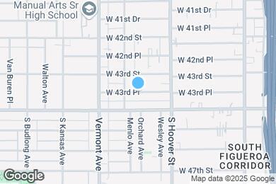 Map image of the property - 857 W 43rd Pl