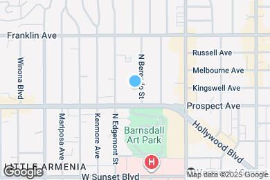 Map image of the property - 1725 1/2 N Berendo St