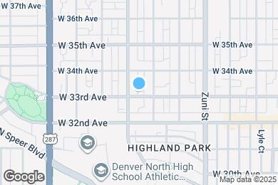 Map image of the property - 2635 W 33rd Ave
