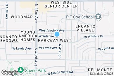 Map image of the property - 4127 W Wilshire Dr